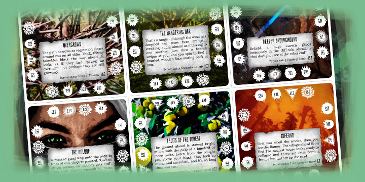 Near-final encounter cards